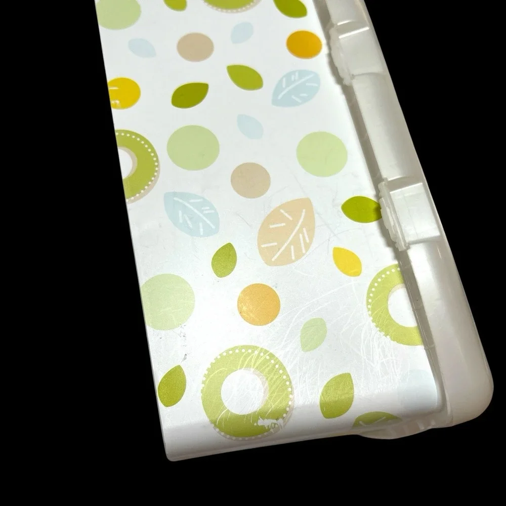Vintage Huggies Baby Wipes Container EMPTY Plastic Tub Leaf Pattern Pop Up *Read
